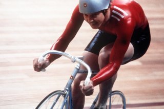 Robert Dill-Bundi lors de son titre olympique à Moscou en 1980 KEYSTONE/ANONYMOUS